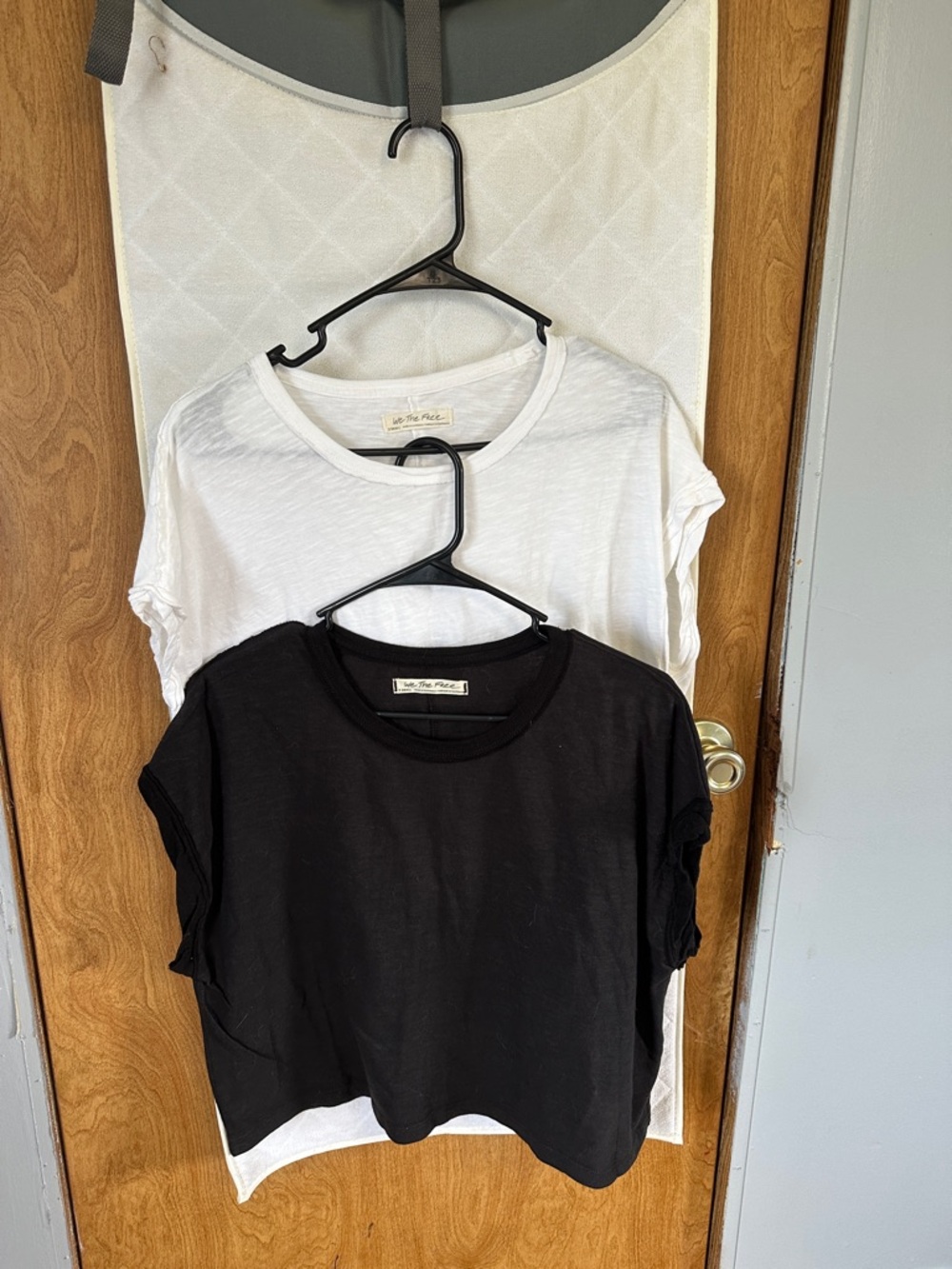 2 tops , We The Free Women's White Short Sleeve Slub Crew Tee